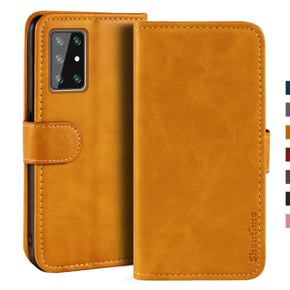 Funda magnética de cuero para móvil, funda para Cubot X30, Hafury GT20, con soporte: For Hafury GT20 / Light brown
