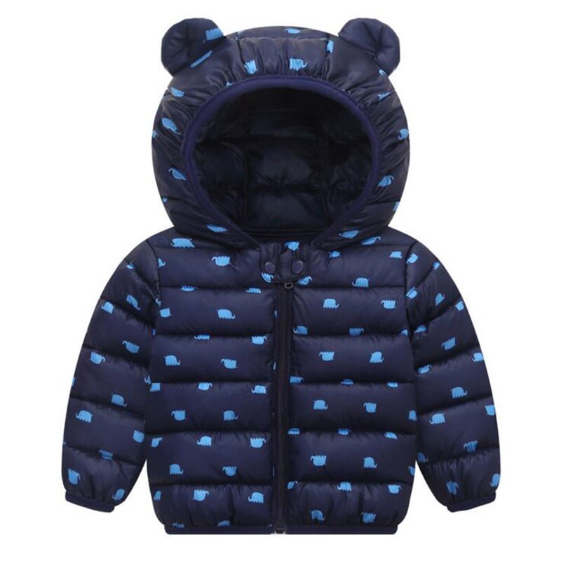 Jongens meisjes winter dons print kleding baby coole kleding voor 12m-5 jaar kinderen jongens en meisjes top