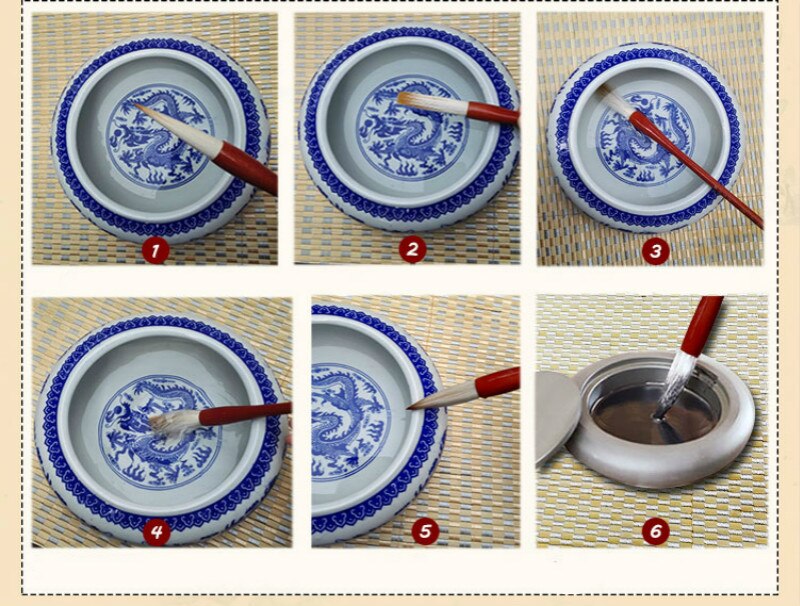 Chinese Calligraphy Brush Pen Set Traditional Chinese Painting Brush Weasel Hairs Landscape Peony Watercolor Painting Brush Pen