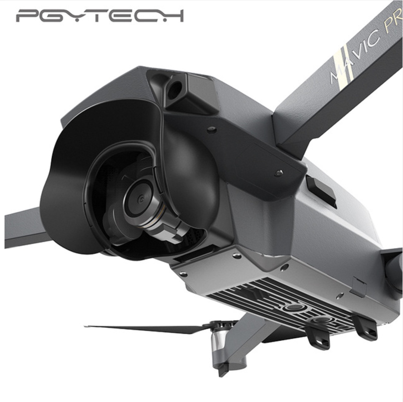 Pgytech objektiv kamera beskytter solskærm blænding skjold kardan skygge kamera mavic pro modlysblænde til dji mavic pro tilbehør