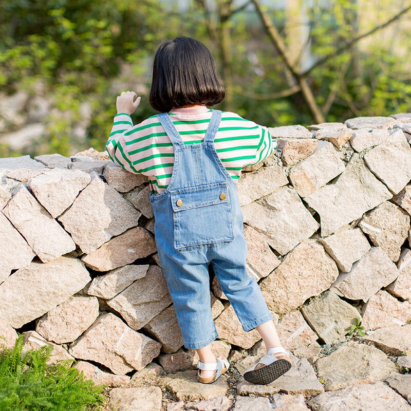 Baby Girls Rompers Denim Pants Overalls Jeans 2-7 Yrs Baby Boys Jeans Kids Clothes Casual Children's Jeans Kids Trousers