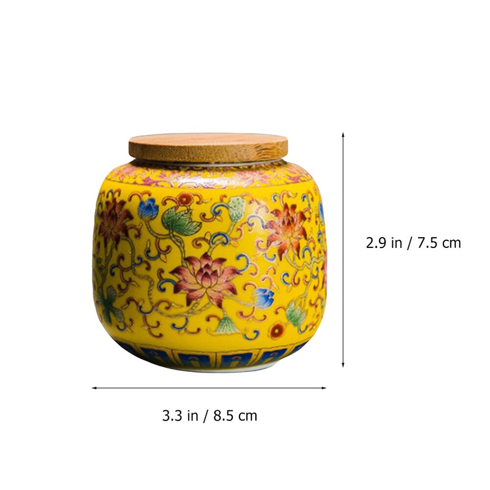 230ML Ceramic Tea Canister Sealing Tea Pot Storage Tank Tea Storage Pot