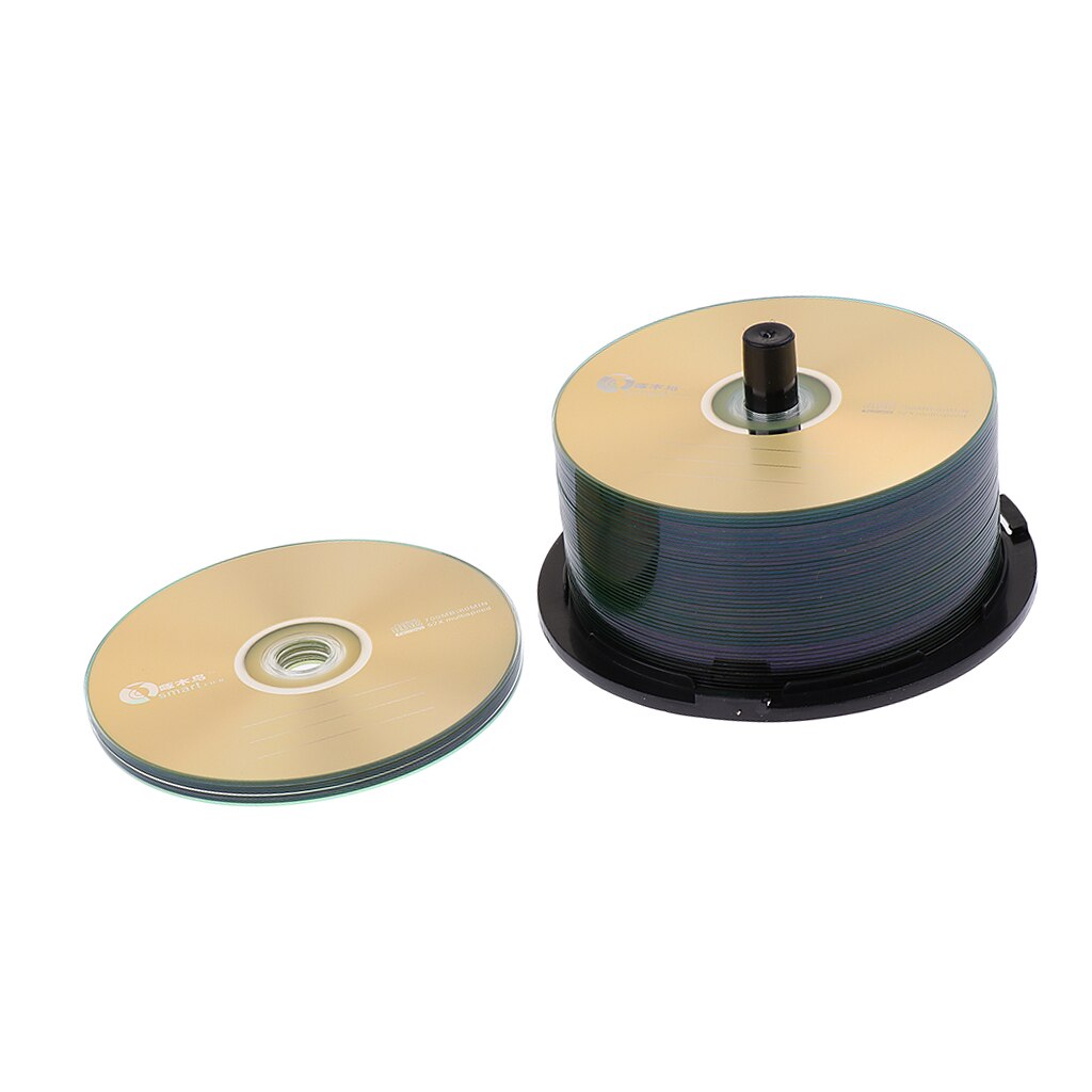 50Packs CD-R 52X 700MB 80Min Recordable DVD Blank Discs Spindle Dia.120mm
