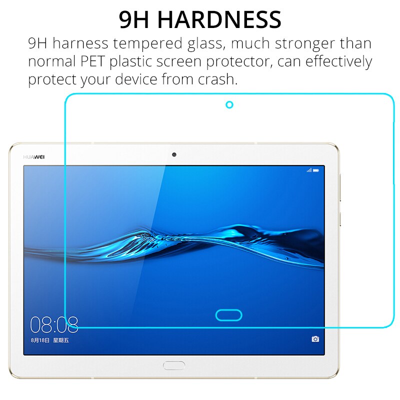 Skärmskydd i härdat glas för huawei mediapad  m5 lite 10.1 m5 lite 8.0 t5 10 t3 10 9.6 m6 10.8 t3 8 tablettglasfilm