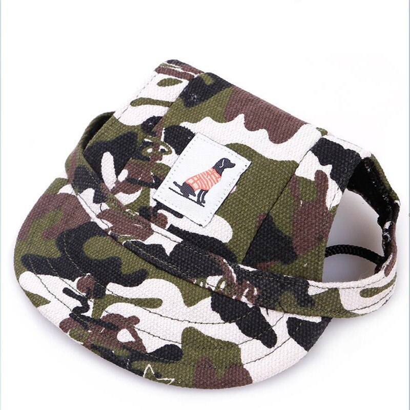 Gestreepte Camouflage Bloemen Hond Cap Pet Accessoires Kat Puppy Decoratie Honden Hoed Voor Hond Piek Cap S/M 8 ontwerpen Pet Caps: Camo / S