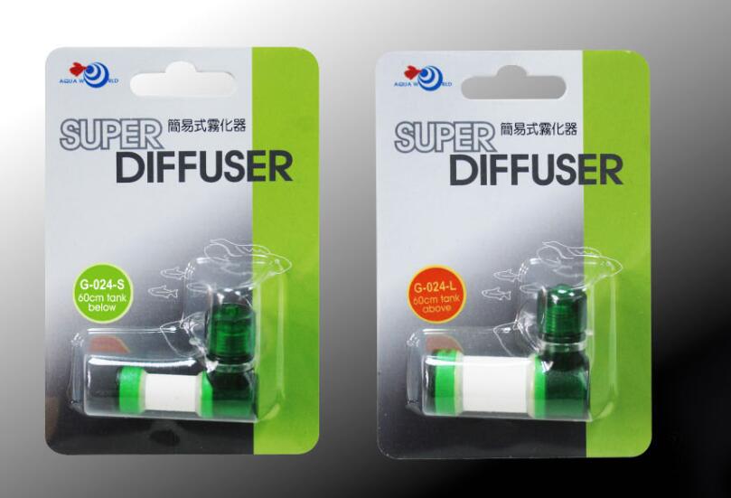 Super  co2 verstuiver koolstofdioxide bubbel diffuser voor aquarium gras planten tank maat s/l