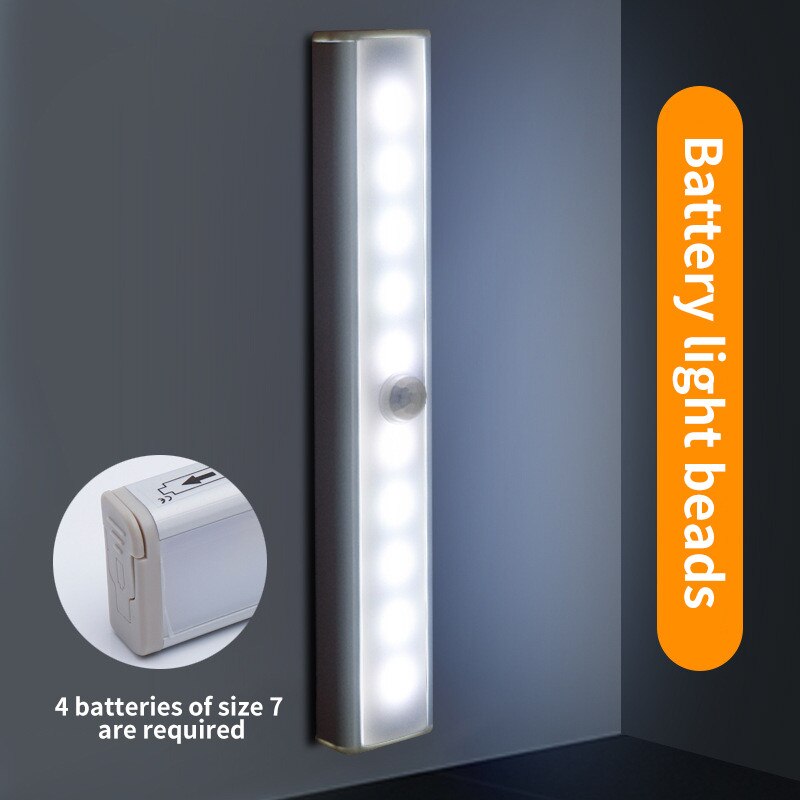 Vogvigo 1-3 Pcs Motion Sensor Kabinet Led Verlichting Batterij Pir Garderobe Kast Licht