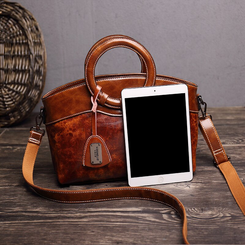 Vintage tas voor dames, leren handtassen, retro crossbody tassen voor dames, schoudertas, zwarte handtas, bolso mujer  xd11