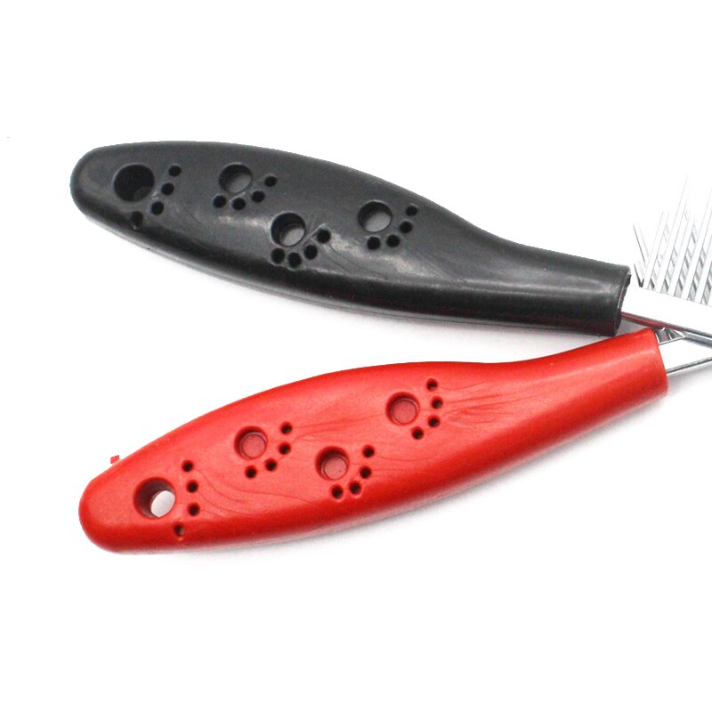 Cepillo de acero inoxidable para perros y gatos, peine de alfiler para perros y gatos, herramientas de aseo para perros, 19,5x3cm