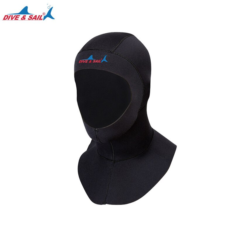 Dive & Sail Mannen Vrouwen 3Mm Neopreen Duiken Cap Cover Schouder Winter Warm Onderwatervissers Kappen Surf Surfen Snorkelen Dive hoofddeksels: L