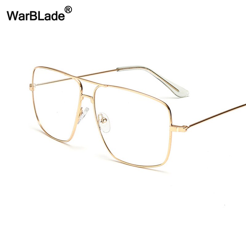 WarBLade, gafas Retro finas doradas, para hombre y mujer, lentes ópticas de aleación de Metal, gafas planas, gafas ópticas para hombre, ultraligeras