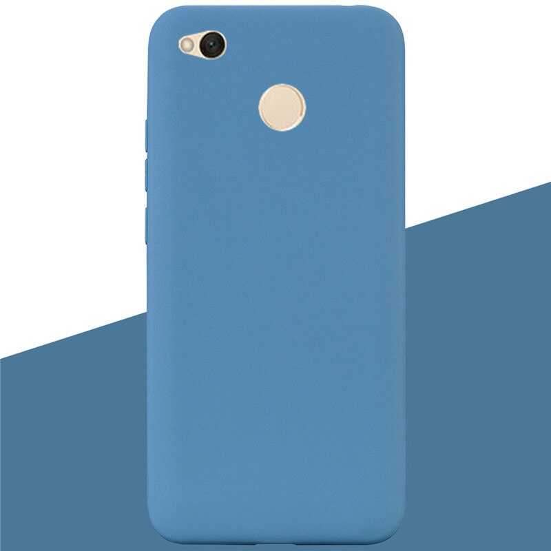 Case For Xiaomi Redmi 4x Case Silicone Soft TPU Ultra Thin Slim Shockproof Case For Xiaomi Redmi 4X On For Redmi 4x Silicon Case: 12 Lake Blue