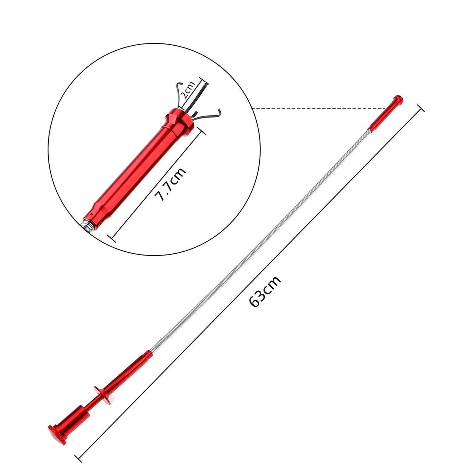 Magnetic Claw Pick-Up Tool Lighted Flexible Claw Grabber for Litter Pick Home Sink Garden