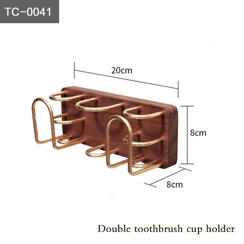 Multifunctionele tandenborstel bekerhouder wandhanger tandenbekerhouder mondbekerrek gratis perforatie: Tc-0041