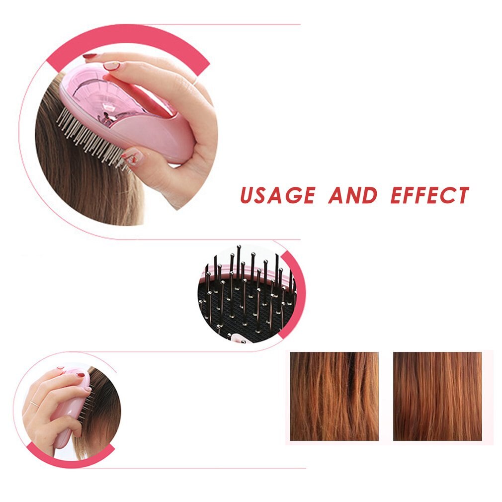 Elektrisk vibration anti håravfall magnetisk massage kam bärbar jon hårväxt kam borste huvud hårbotten massage kam avslappning