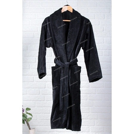 Evimerenk Men&#39;s Bathrobe 100% Cotton