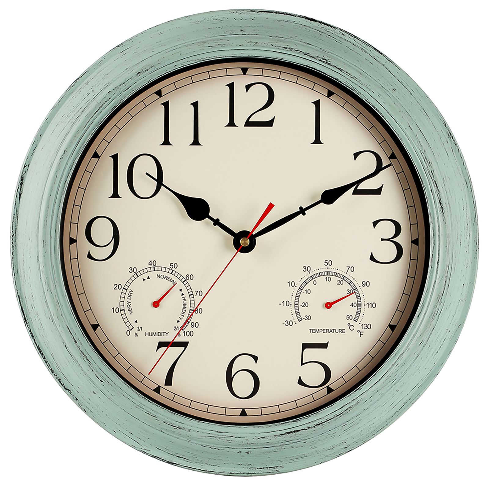 Grote Klassieke Wandklok Modern Vintage Rustieke Retro Klok Home Office Cafe Decoratie Opknoping Klok Art Grote Muur Horloge: Green