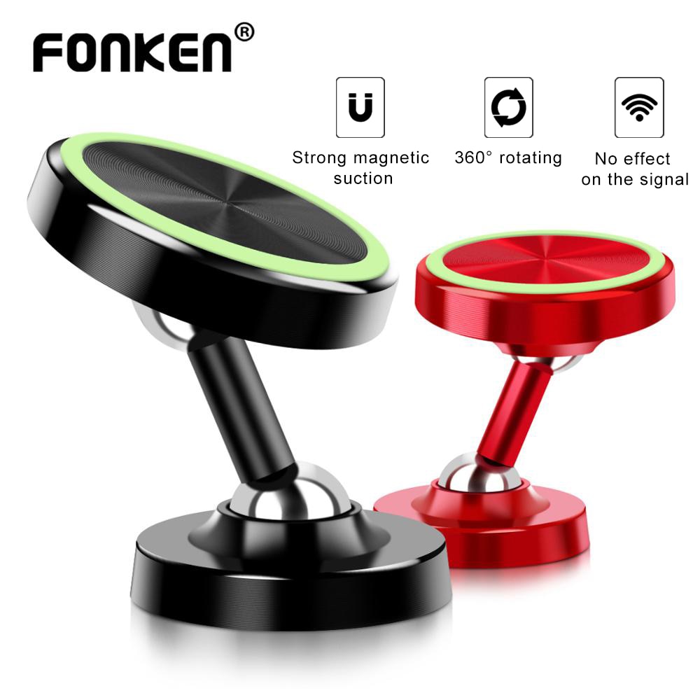 FONKEN Leucht Telefon Auto Halfter Zwei Weg Einstellen Auto Magnetische Halfter Magnet Adsorption Mobil Montieren Schlüssel Kabel Schreibtisch Steht