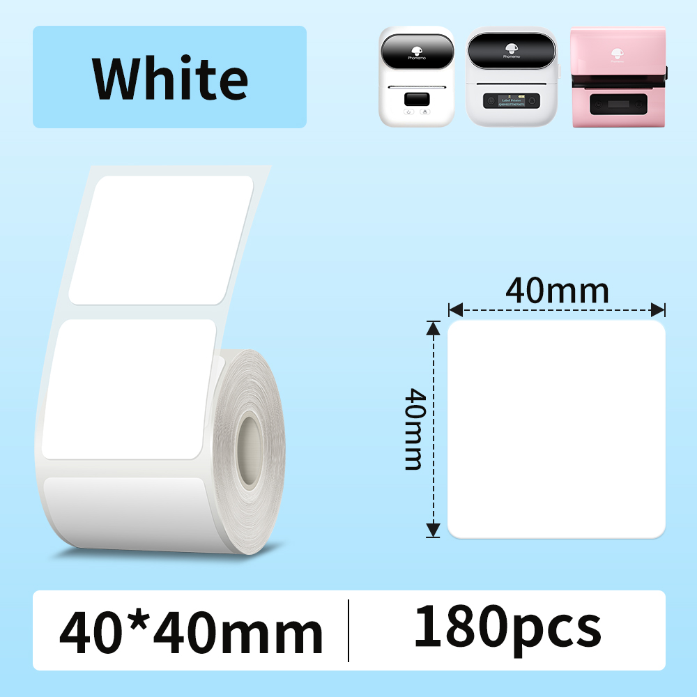 Phomemo Etikettendrucker-Papier, M110 Etikettenklebepapier, weiß, wasserfest, Thermoaufkleber für tragbare Drucker M110 M221 M200 M220: green