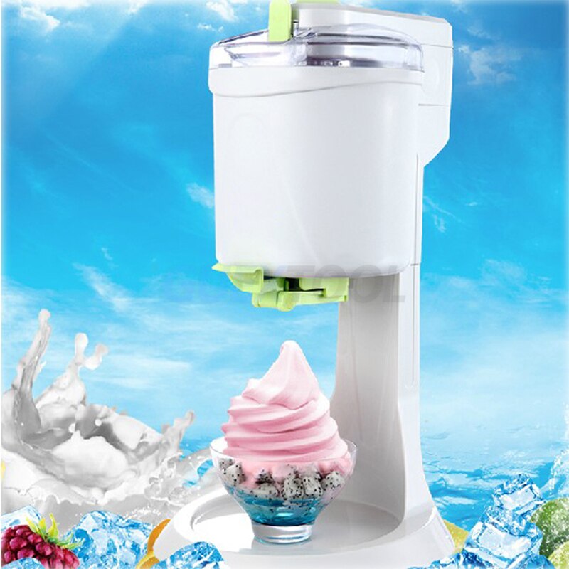 1L Desktop Ice Cream Machine Household Automatic Hard Cone Ice Cream Machine Large Capacity DIY Fruit Ice Cream Maker