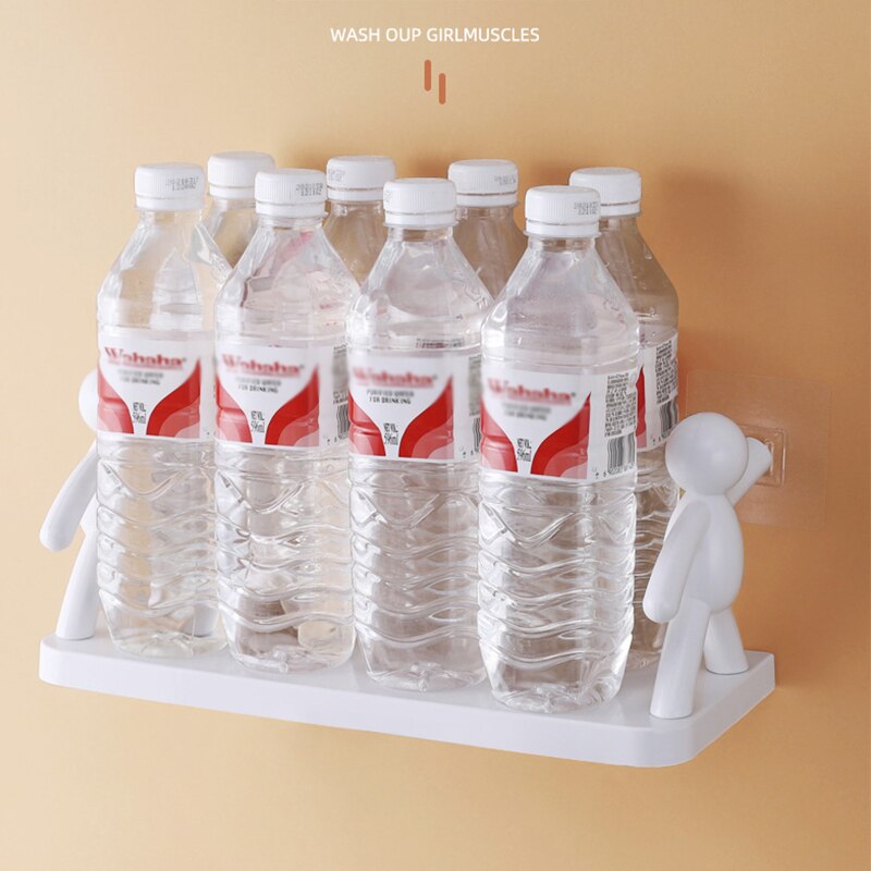 Hook Storage Rack Kitchen Bathroom Storage Rack Study Storage Rack Bookshelf Simple Wall Hanging Human Guardrail