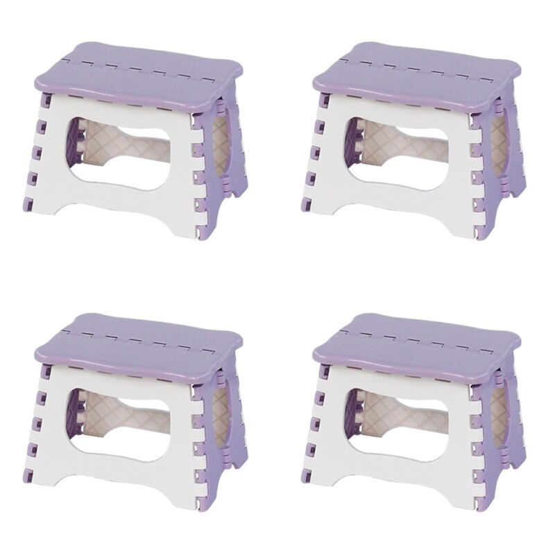 -4Pcs Step Stool-the Lightweight Step Stool Is Sturdy Enough to Support Adults andSafe Enough for Kids: Purple