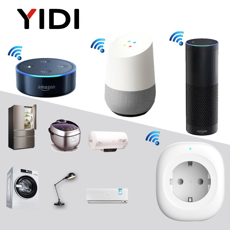 EU Wifi Smart Socket USB Stecker Elektrische Outlets Gsm Steckdose Timer Energie Monitor Mobile Voice Control Smart Home tuya