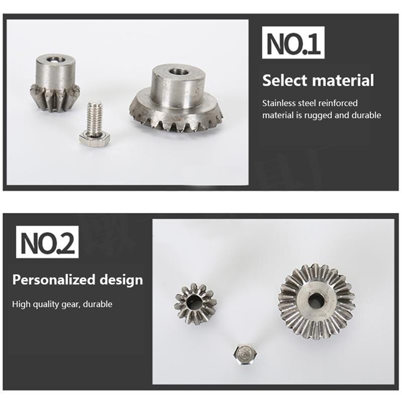 Juego de engranajes de llave de tornillo de acero inoxidable, accesorios de alta dureza para Extractor de miel, herramientas de apicultura para reparación de Extractor