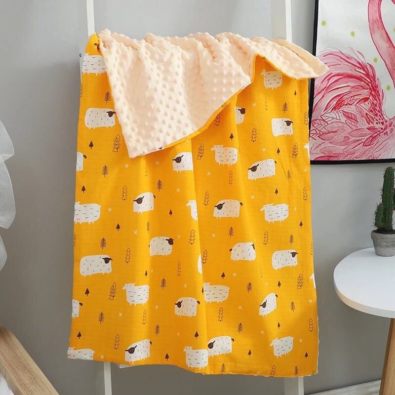Elinfant – couverture d&#39;emmaillotage en mousseline, 70x110cm, 1 pièce, pour bébé, douce et chaude, lavable, confort,