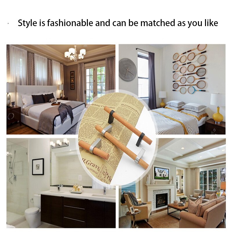 Simple Solid Wood Drawer Handle European Style Anti-collision Hardware Cabinet Door Wardrobe Door Handle