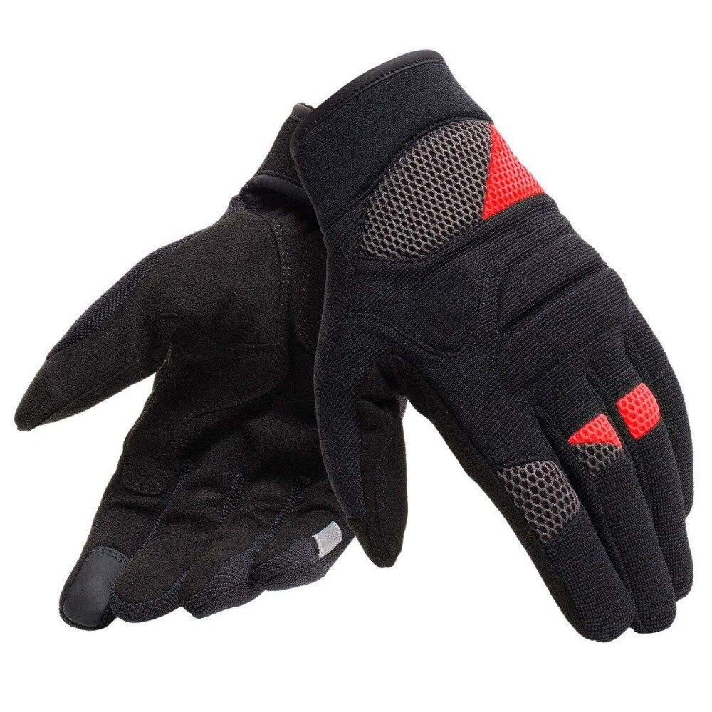 Dain Fogal Unisex textiles guante para motocicleta Scooter bicicleta MTB Carretera negro guantes para hombre mujer Unisex: Black Red / XL