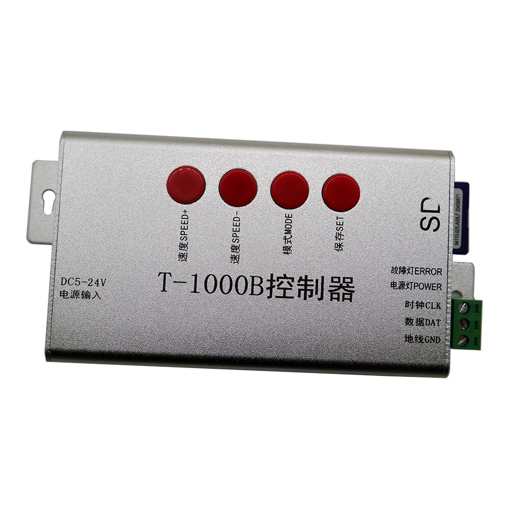 DC5V-24V T1000B tarjeta SD WS2801 WS2811 WS2812B LPD6803 8806 LED tira de led digital 2048 píxeles DMX512 controlador RGB