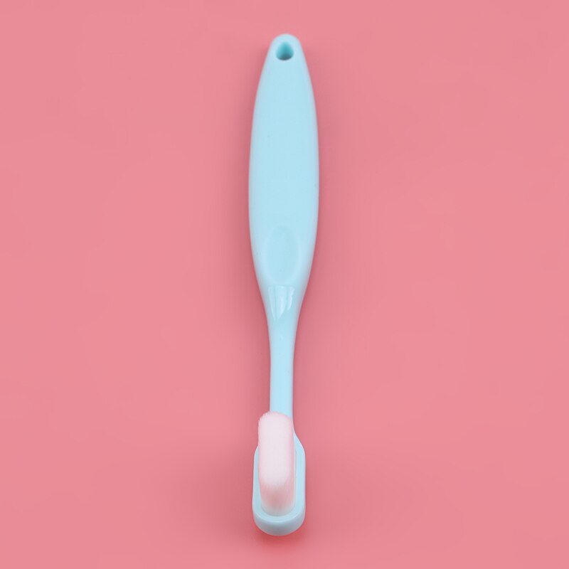 Kindertandenborstel schattig eenvoudig stijl plastic zachte haar tandenborstel antislip draagbare tandenborstels voor kinderen baby