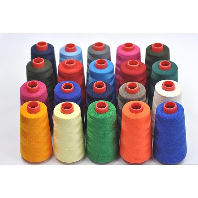 17 Colors 3000 Yards Overlocking Sewing Machine Industrial Polyester Thread Metre Cones