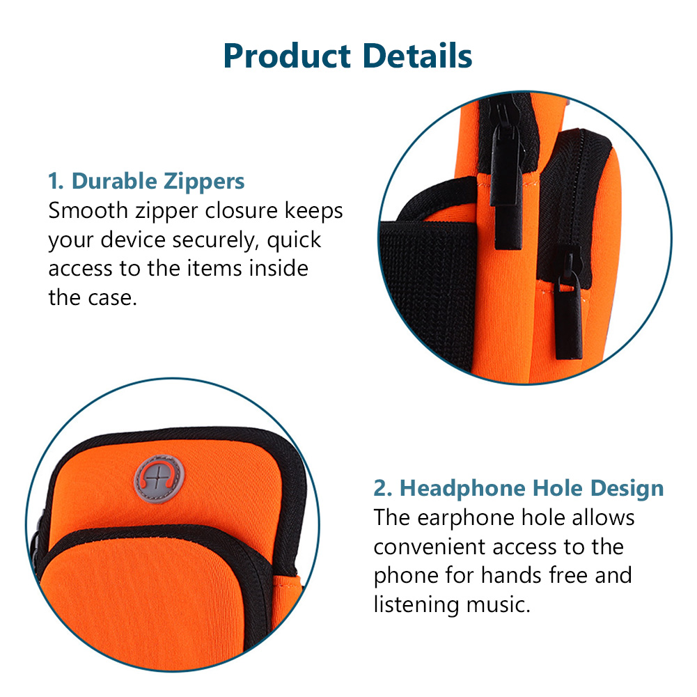 6" universelle armband-sport-handyhülle für laufen, arm-handyhalter, sport-handytasche, handtasche für iphone 12 und 11 smartphones