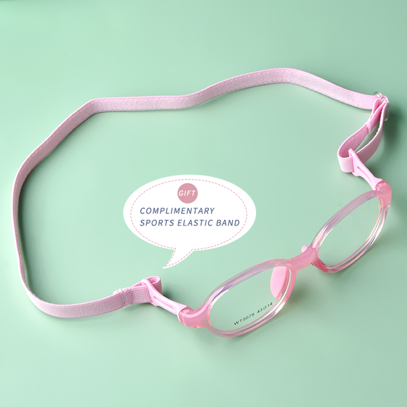 Secg, monturas de silicona para gafas para niños y niñas, estudiantes, monturas para miopía súper ligeras y cómodas con gases