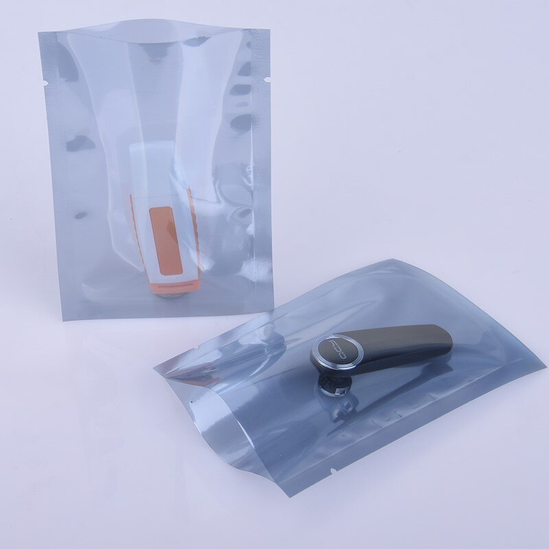 100Pcs Anti Static Shielding Packaging Bags ESD Anti-Static Packing Bag Open Top Antistatic Storage Bag For Electronic Pouches