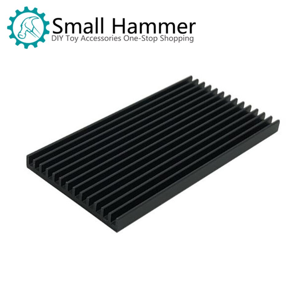 80*40*5MM heat sink aluminum profile radiator electronic heat sink black thin section