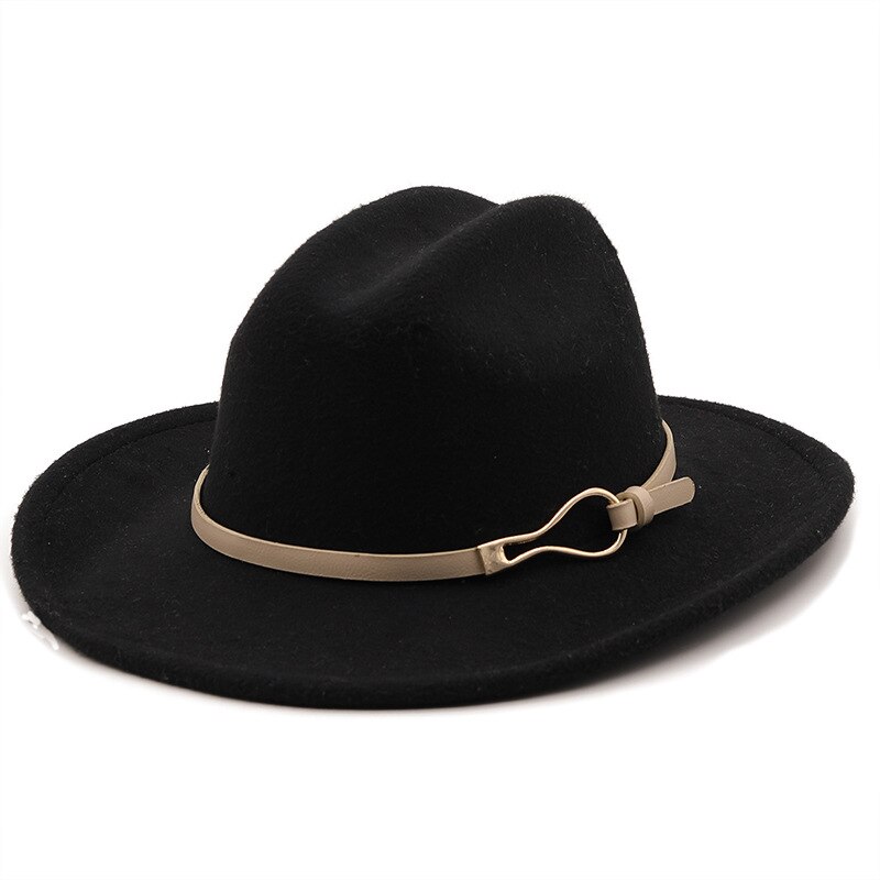 Sombrero de fieltro clásico británico para hombre y mujer, accesorios de sombrero de vaquero, sombrero de Jazz, sombrero de caballero: 16