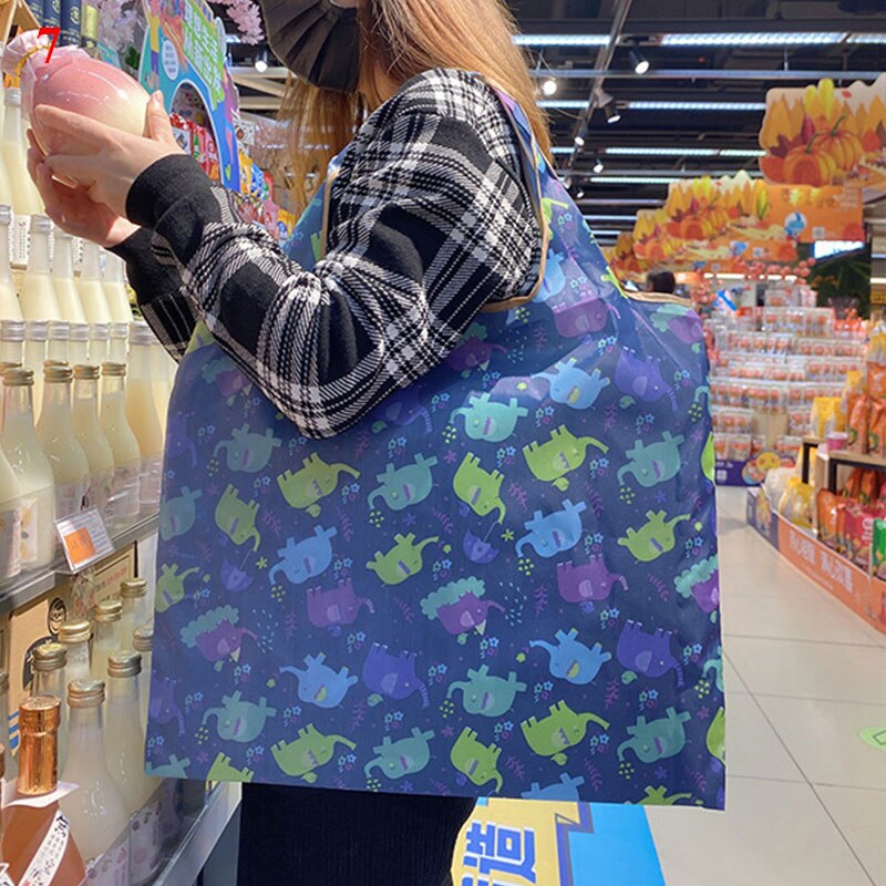 Dikke Opvouwbare Boodschappentas Opbergtas Grote Capaciteit Herbruikbare Boodschappentas Eco Vriendelijke Supermarkt Waterdichte Schoudertas 2022: 7