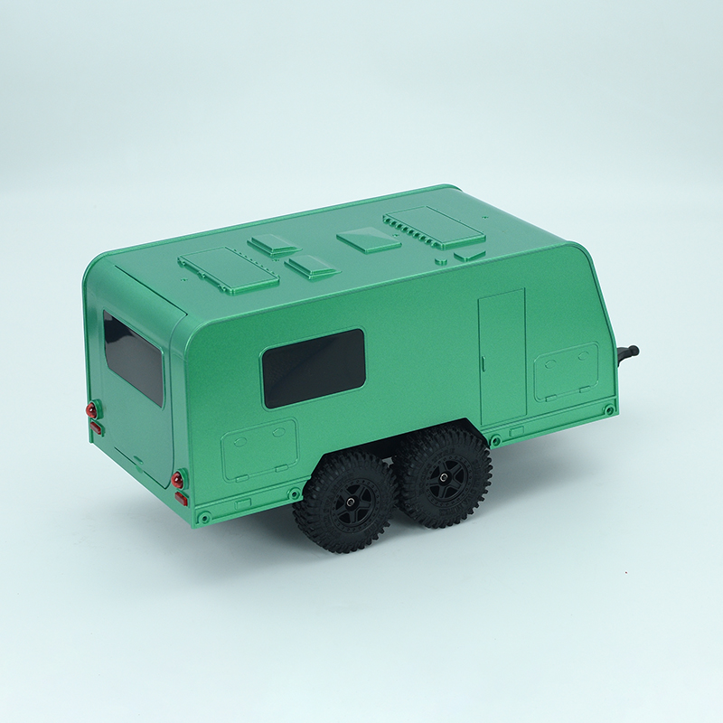 RC Model Motorhome RV Trailer Model for 1/18 RC Car Crawler TRX4M