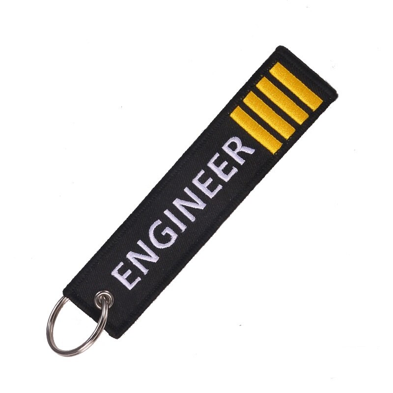 -selling Mobile Phone Straps Double-sided Embroidery Engineer Phone Key Ring Chain for Aviation Phone Strap Lanyard