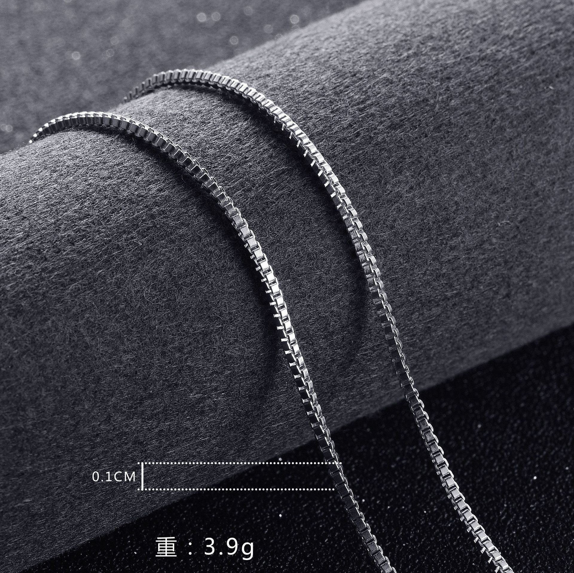 10 sztuk/partia moda 925 szterling srebro 1MM skrzynka naszyjnik łańcuch dla kobiet mężczyzn 16-24 cal akcesoria ślubne impreza biżuteria prezenty