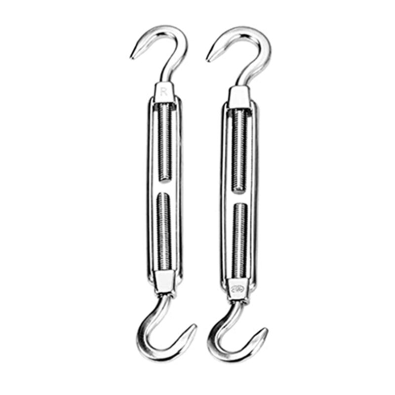 44Pcs/Set Stainless Steel M6 Sunshade Sail Accessories Hanging Hardware Kit Turnbuckle Eye Carabiner