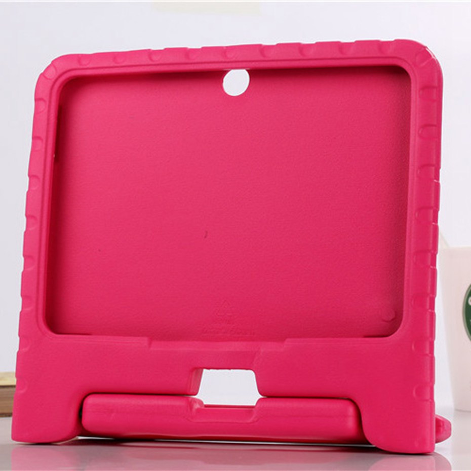 Funda de silicona para tableta Samsung Galaxy Tab 3, 10,1, P5200, P5210, de cuerpo completo, segura, para niños, T530, T531, T535: rose red
