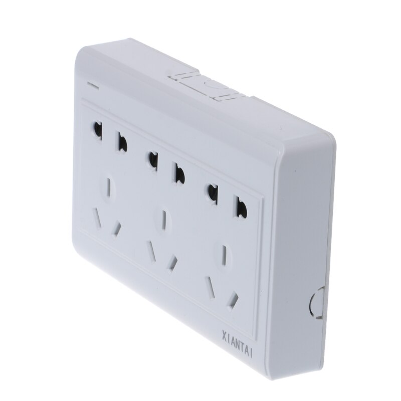 10A Surface Mounted 15 Poles Triple 2 Pins And 3 Pins AU Shutter Wall Socket