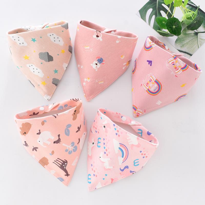 Civarua Kids 5 Stks/partij Baby Bandana Kwijlen Slabbetjes 100% Biologisch Katoen Slabbetjes Voor Jongens & Meisjes, super Zachte Absorberende Feeding Slabbetjes: SK0023