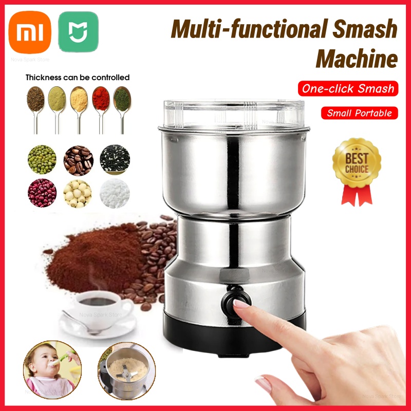 Xiaomi moulin à café épices moulin à poivre 4 lames Mini électrique ménage cuisine broyeur Machine Ultra-fin bébé alimentaire broyeur