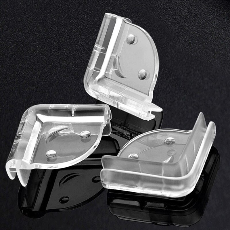Baby Saftey Clear Glass Desk Table Edge Corner Cushion Guard Protector Bumper 10 PCS: Default Title
