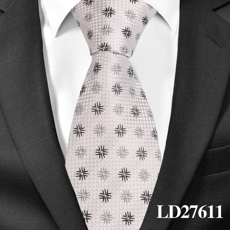 Mannen Stropdassen Mode Plaid Stropdassen Voor Wedding Zaken 8cm Widtch Classic Stropdas JACQUARD GEWEVEN Bruidegom Stropdas Voor Mannen Das